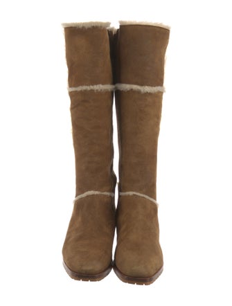 Manolo Blahnik Suede Riding Boots