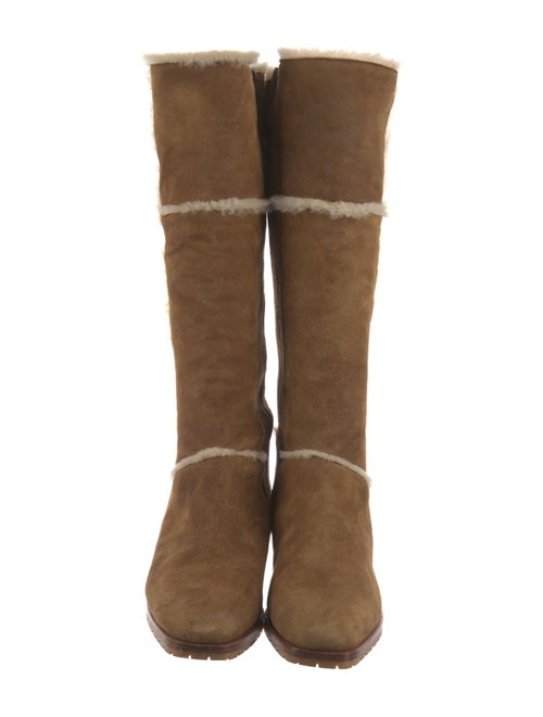 Manolo Blahnik Suede Riding Boots