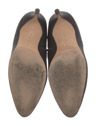 Manolo Blahnik Glitter Glitter Accents Boots