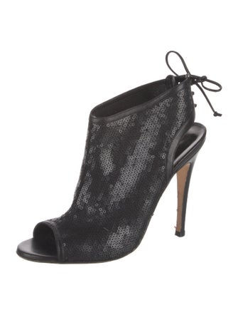 Manolo Blahnik Sequins Sequin Embellishments Slingback Pumps