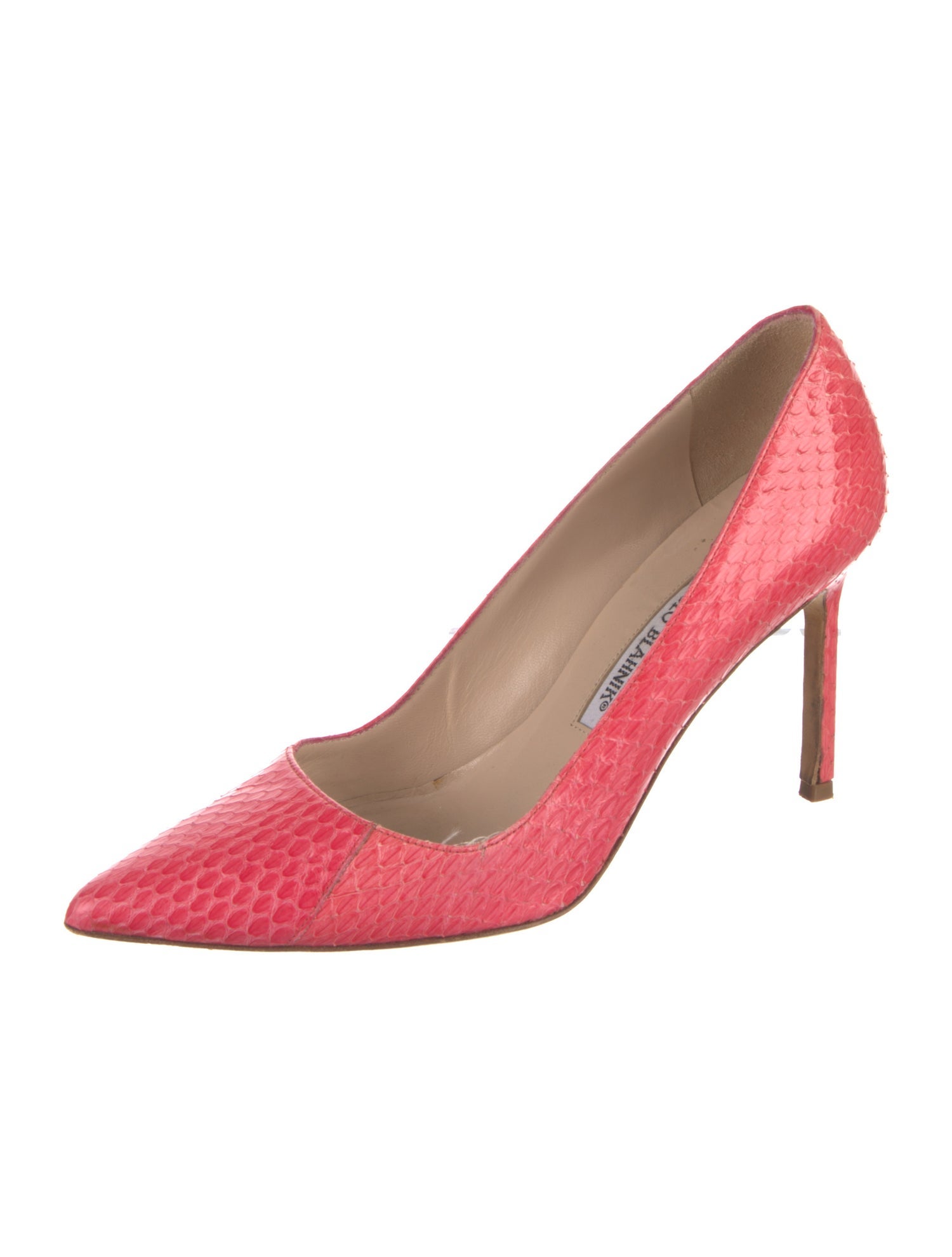 Manolo Blahnik Snakeskin Pumps