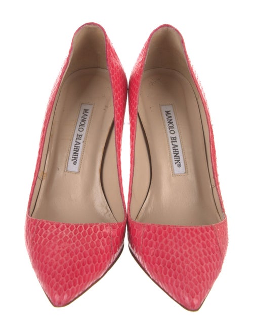 Manolo Blahnik Snakeskin Pumps