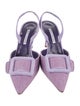 Manolo Blahnik Suede Slingback Pumps