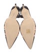 Manolo Blahnik Leather Printed Slingback Pumps