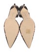 Manolo Blahnik Leather Printed Slingback Pumps
