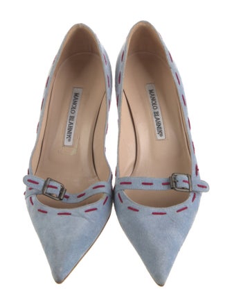 Manolo Blahnik Suede Pumps