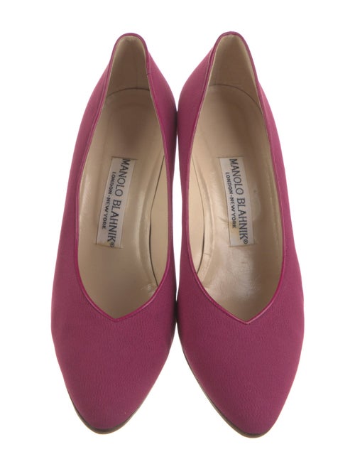 Manolo Blahnik Satin Pumps