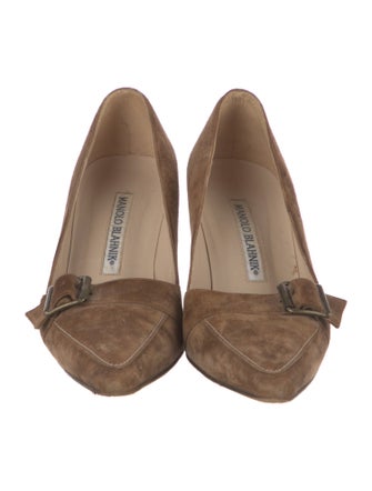 Manolo Blahnik Suede Pumps