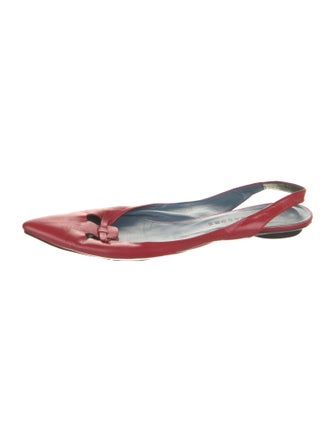 Marc Jacobs Leather Slingback Flats