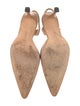 Manolo Blahnik Leather Slingback Pumps