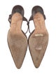 Manolo Blahnik Canvas Slingback Flats