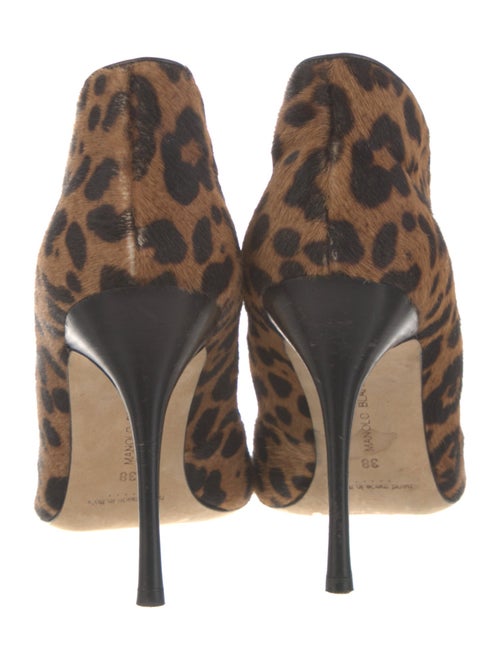 Manolo Blahnik Ponyhair Animal Print Pumps