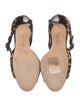 Manolo Blahnik Ponyhair Animal Print Sandals