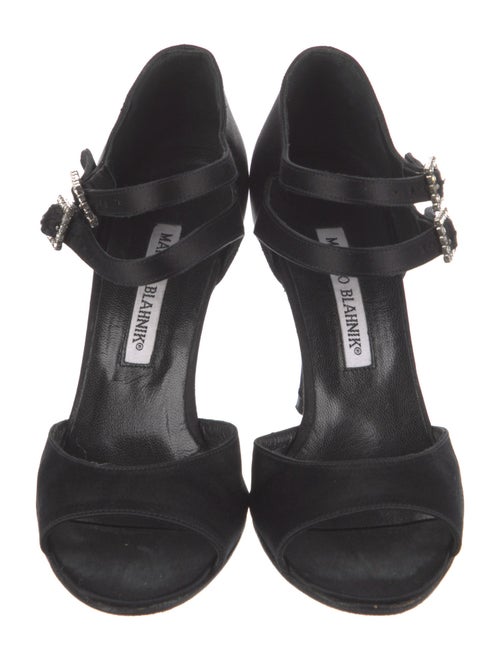 Manolo Blahnik Suede D'Orsay Pumps