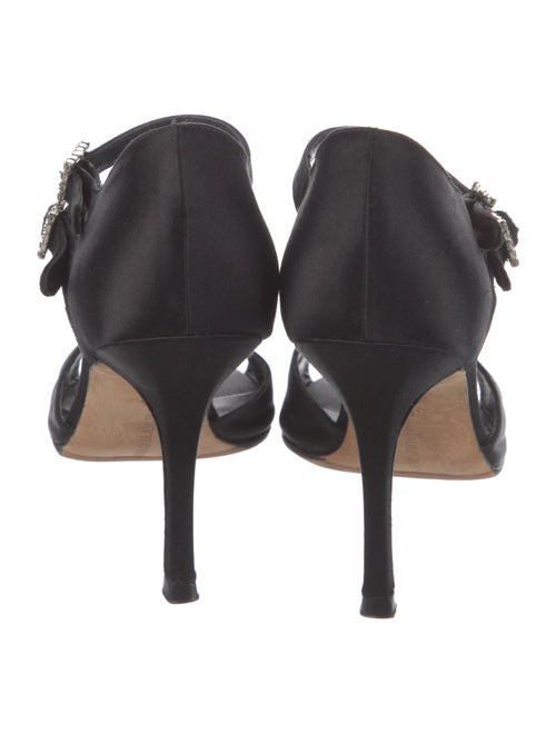 Manolo Blahnik Suede D'Orsay Pumps