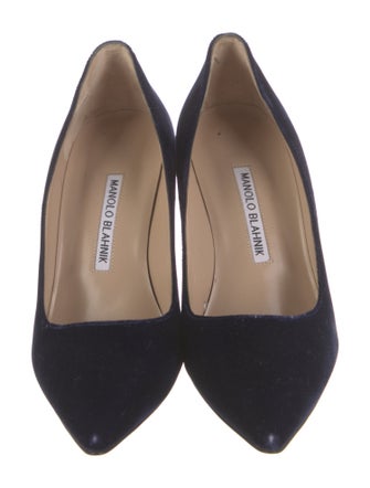Manolo Blahnik Velvet Pumps