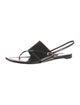 Manolo Blahnik Patent Leather Slingback Sandals