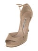 Manolo Blahnik Suede Sandals