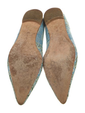 Manolo Blahnik Printed Flats
