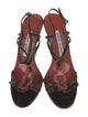 Manolo Blahnik Leather T-Strap Sandals