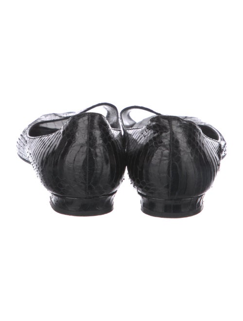 Manolo Blahnik Python Flats