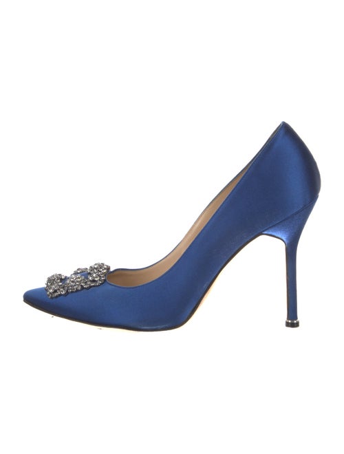 Manolo Blahnik Hangisi Satin Pumps