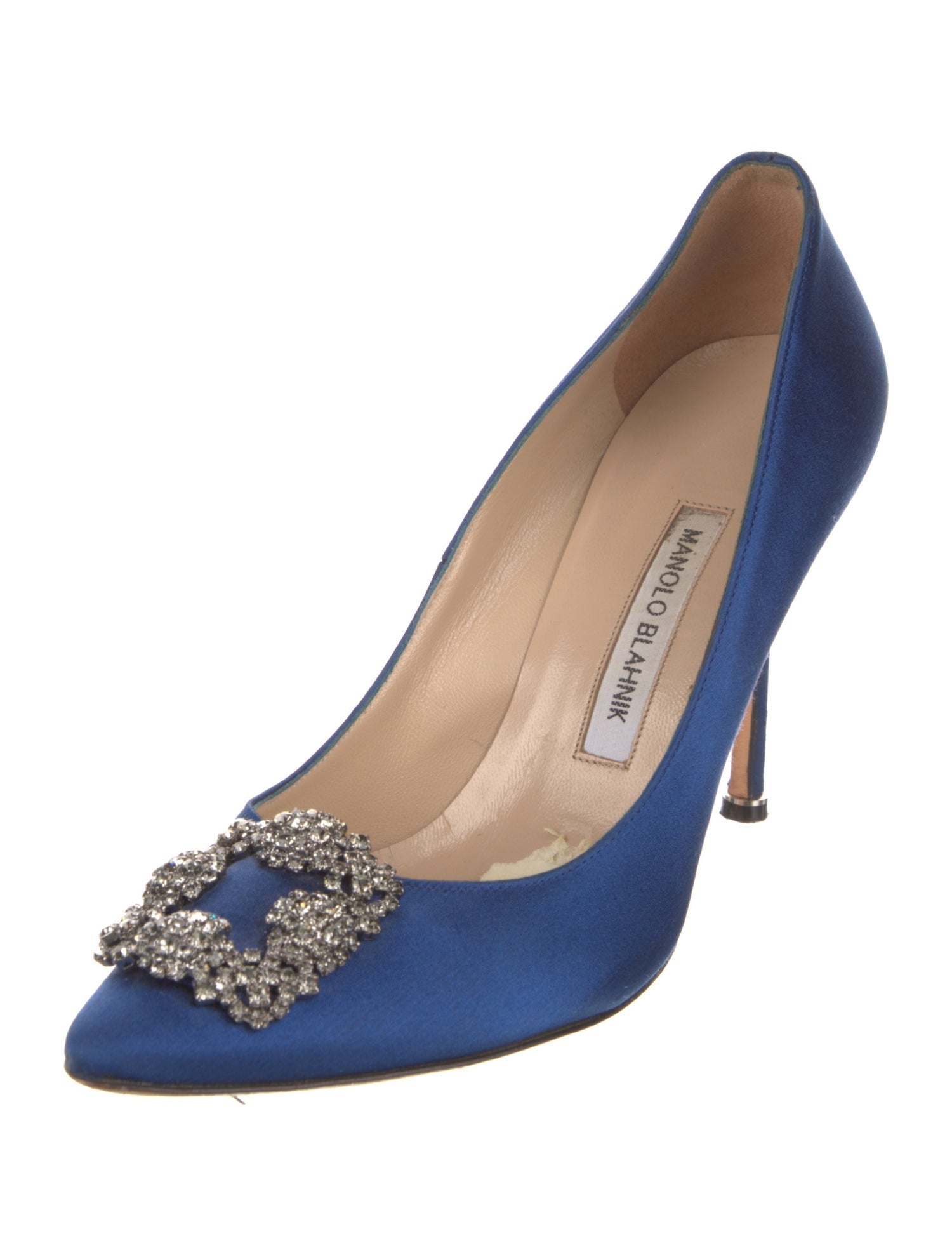 Manolo Blahnik Hangisi Satin Pumps