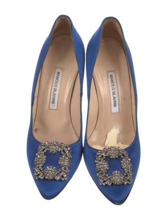 Manolo Blahnik Hangisi Satin Pumps
