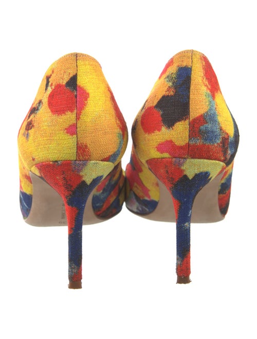 Manolo Blahnik Floral Print Pumps