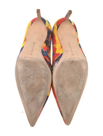 Manolo Blahnik Floral Print Pumps