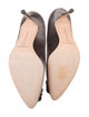 Manolo Blahnik Satin Crystal Embellishments Pumps
