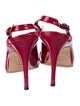 Manolo Blahnik Patent Leather T-Strap Sandals