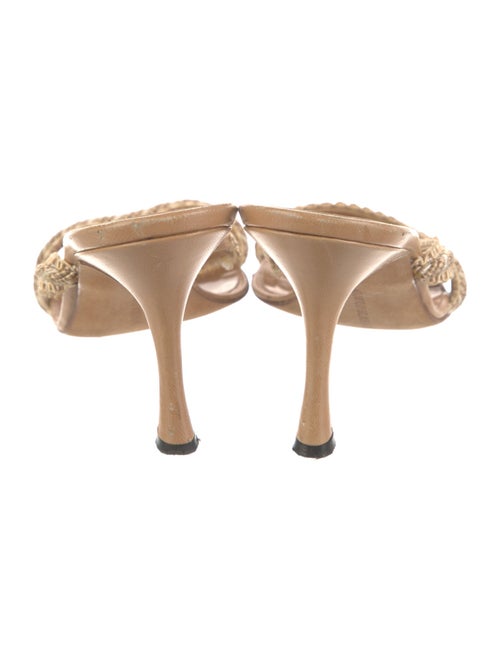 Manolo Blahnik Leather Slides