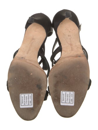 Manolo Blahnik Satin Gladiator Sandals