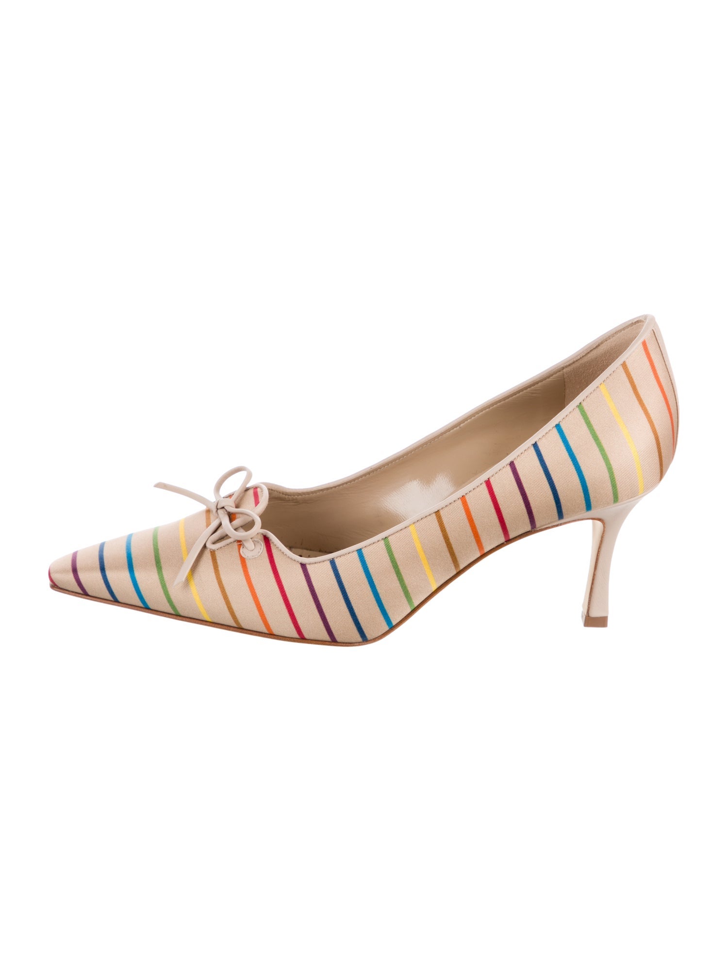 Manolo Blahnik Zaman Satin Pumps w/ Tags