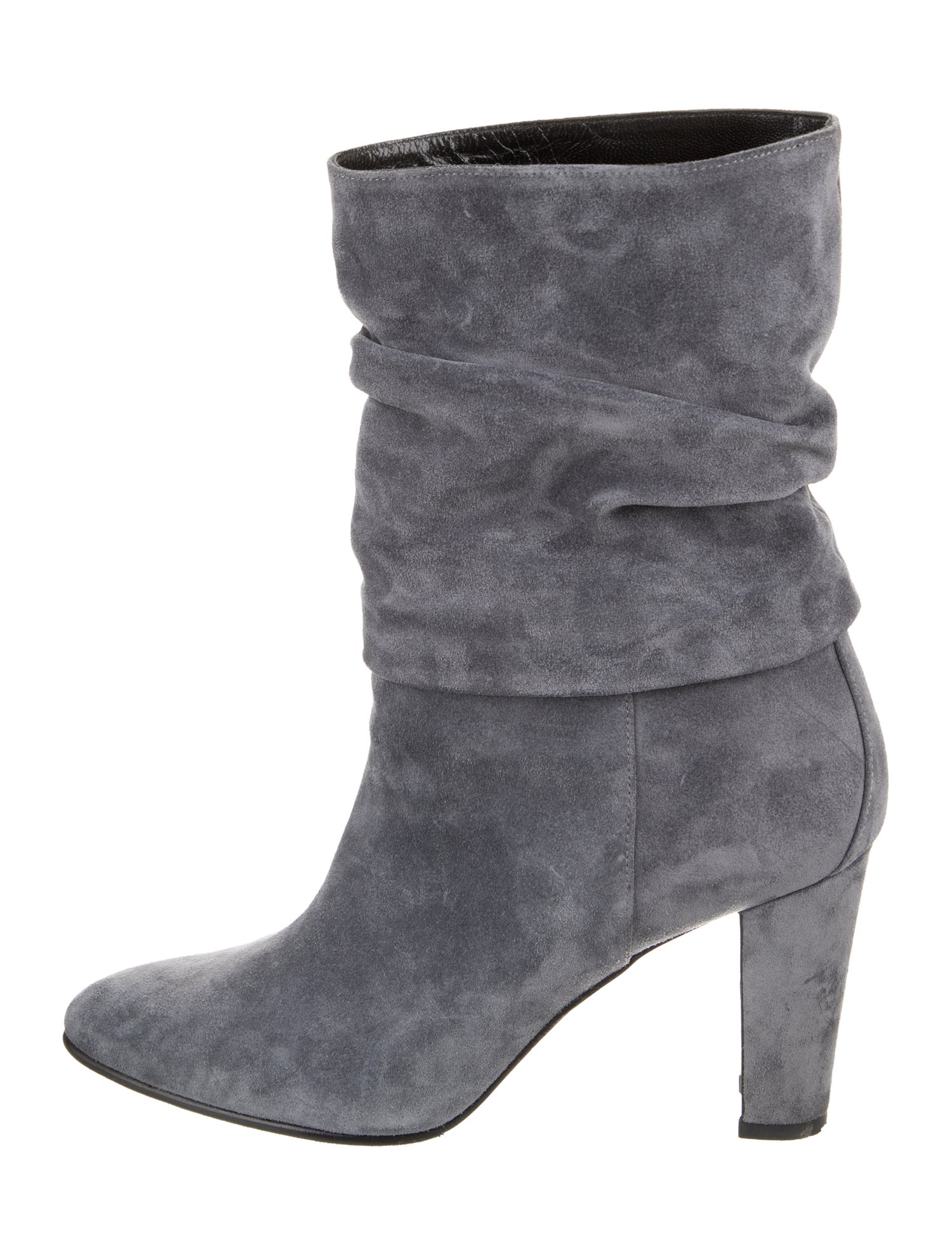 Manolo Blahnik Suede Slouch Boots