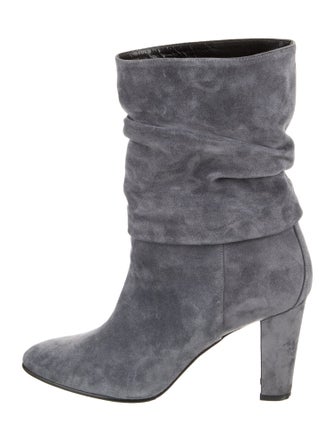 Manolo Blahnik Suede Slouch Boots