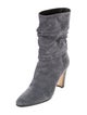 Manolo Blahnik Suede Slouch Boots