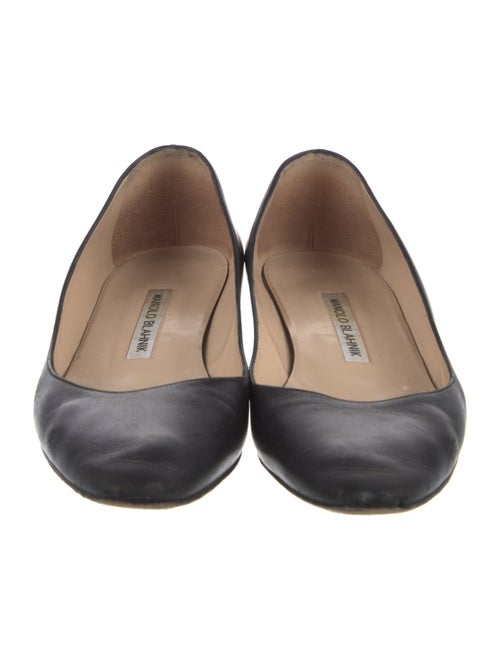 Manolo Blahnik Leather Flats
