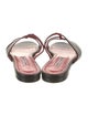 Manolo Blahnik Leather Slippers