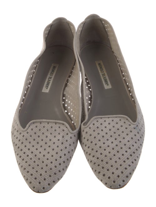 Manolo Blahnik Suede Flats