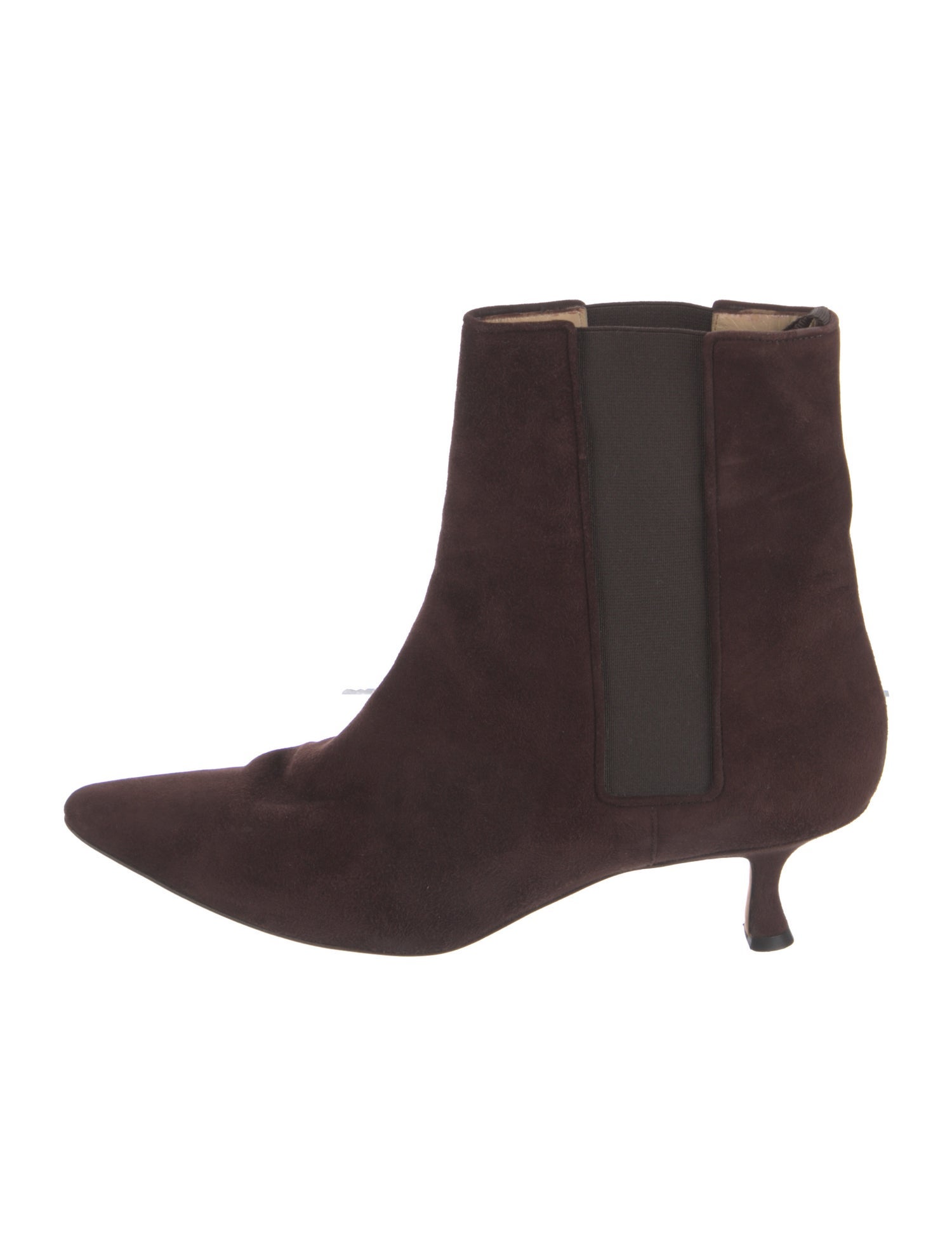 Manolo Blahnik Suede Chelsea Boots
