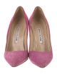 Manolo Blahnik Suede Pumps