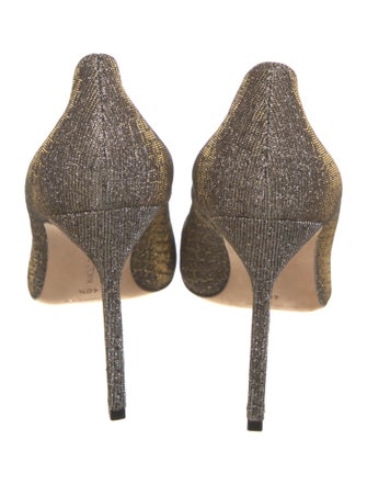 Manolo Blahnik Glitter Glitter Accents Pumps