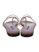 Manolo Blahnik Leather Slides