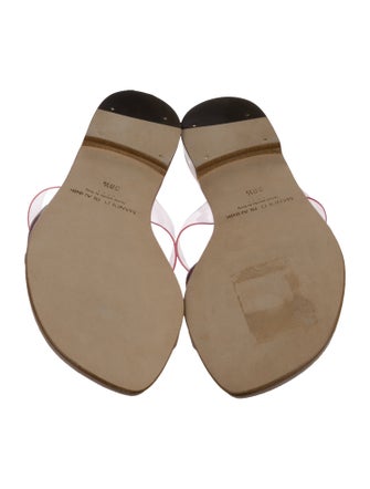 Manolo Blahnik Leather Slides