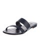 Manolo Blahnik Leather Slides