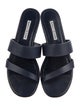 Manolo Blahnik Leather Slides