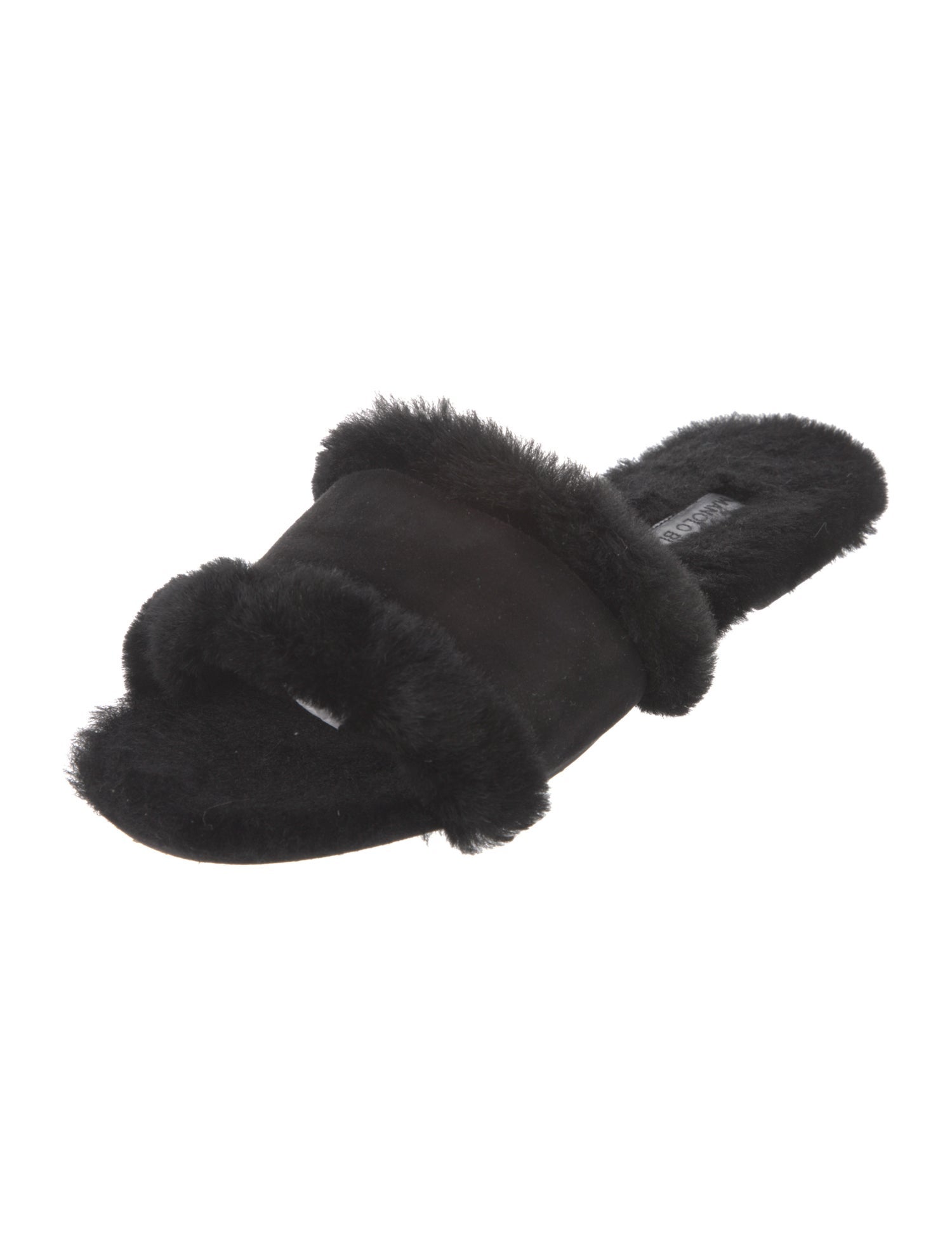 Manolo Blahnik Suede Slides