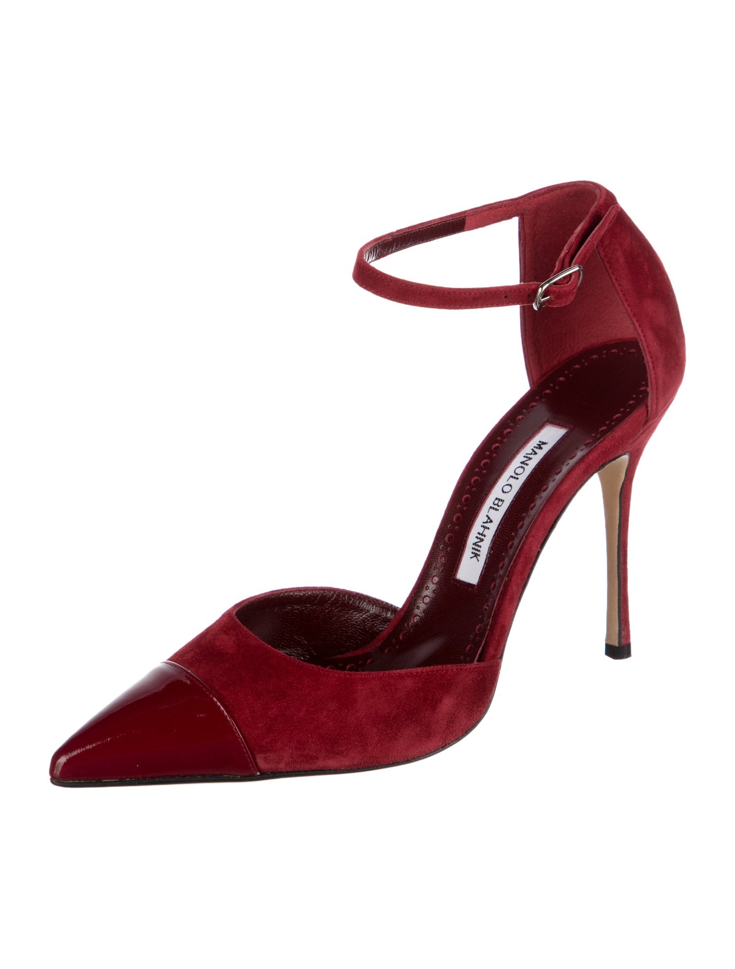 Manolo Blahnik Suede D'Orsay Pumps w/ Tags